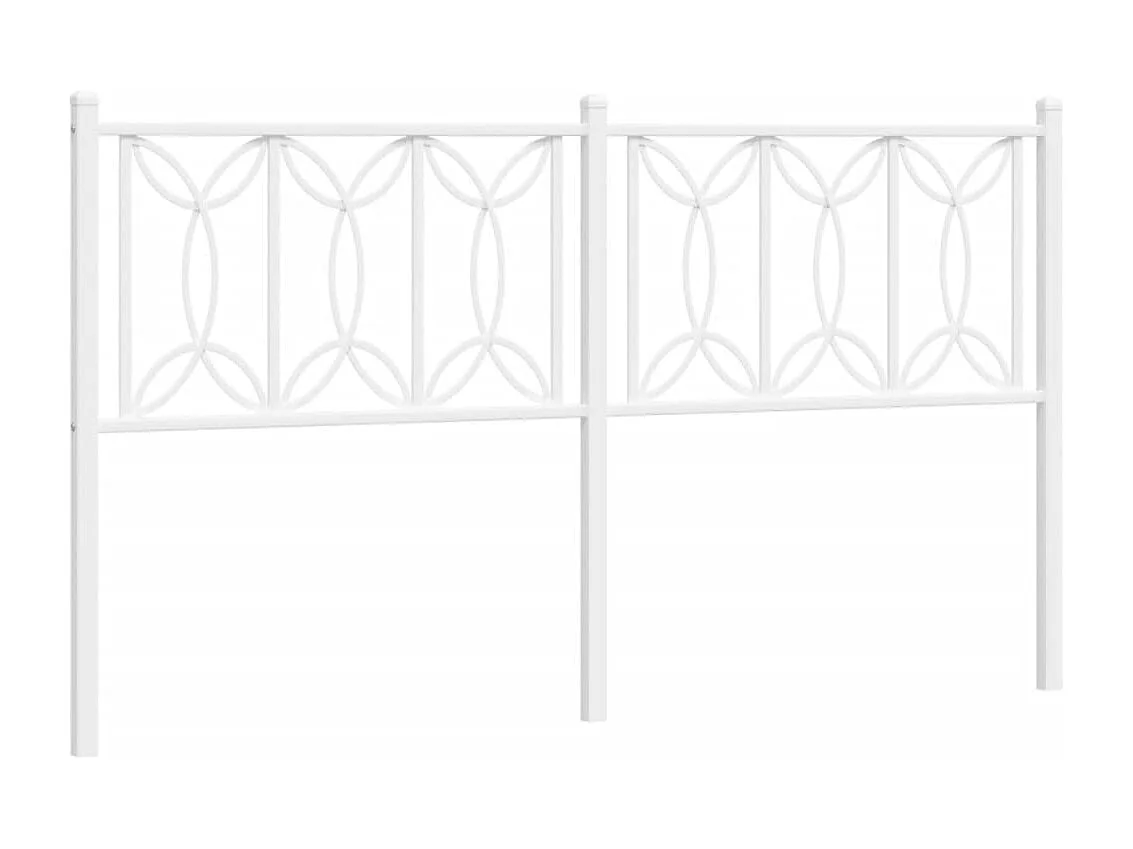 Tête de lit métal blanc 160 cm