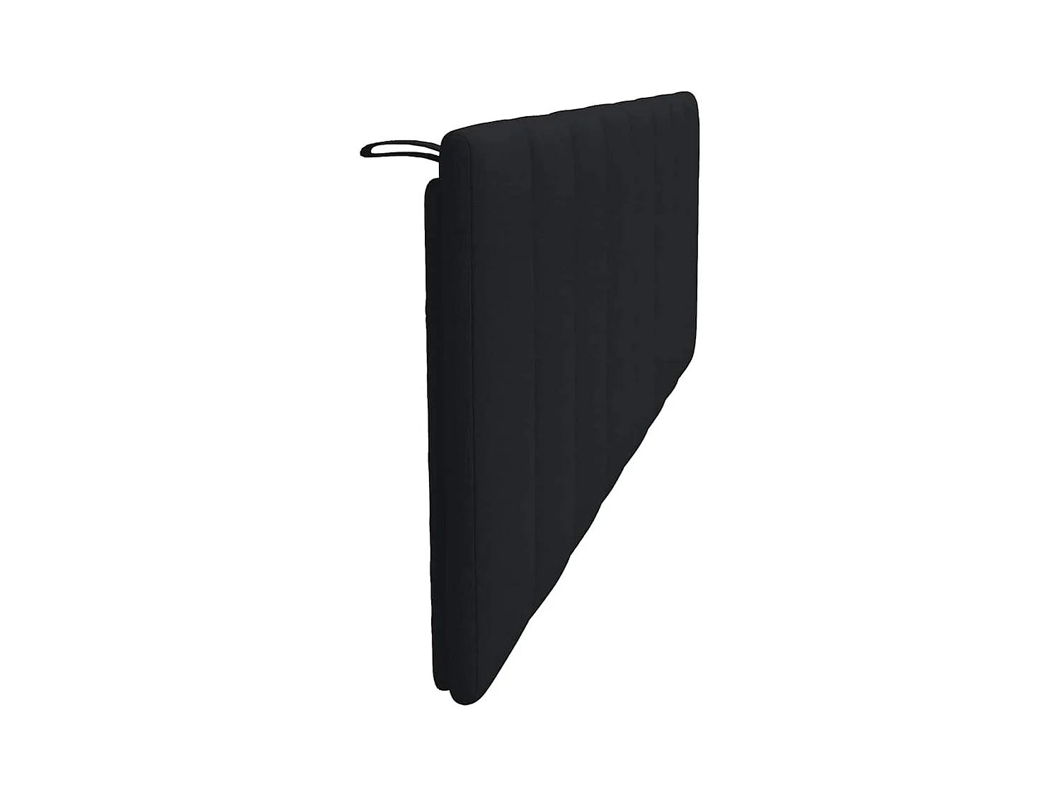 Cabecero de cama acolchado tela negro 160 cm