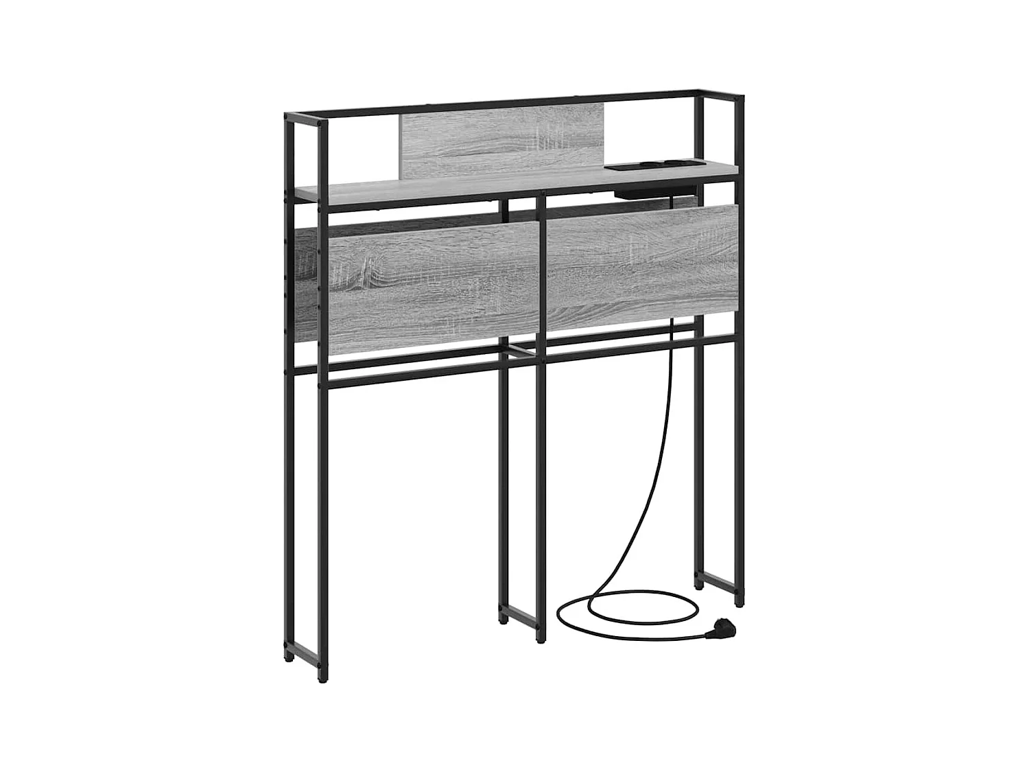 Tête de lit de rangement Sonoma gris 75 cm Bois d'ingénierie