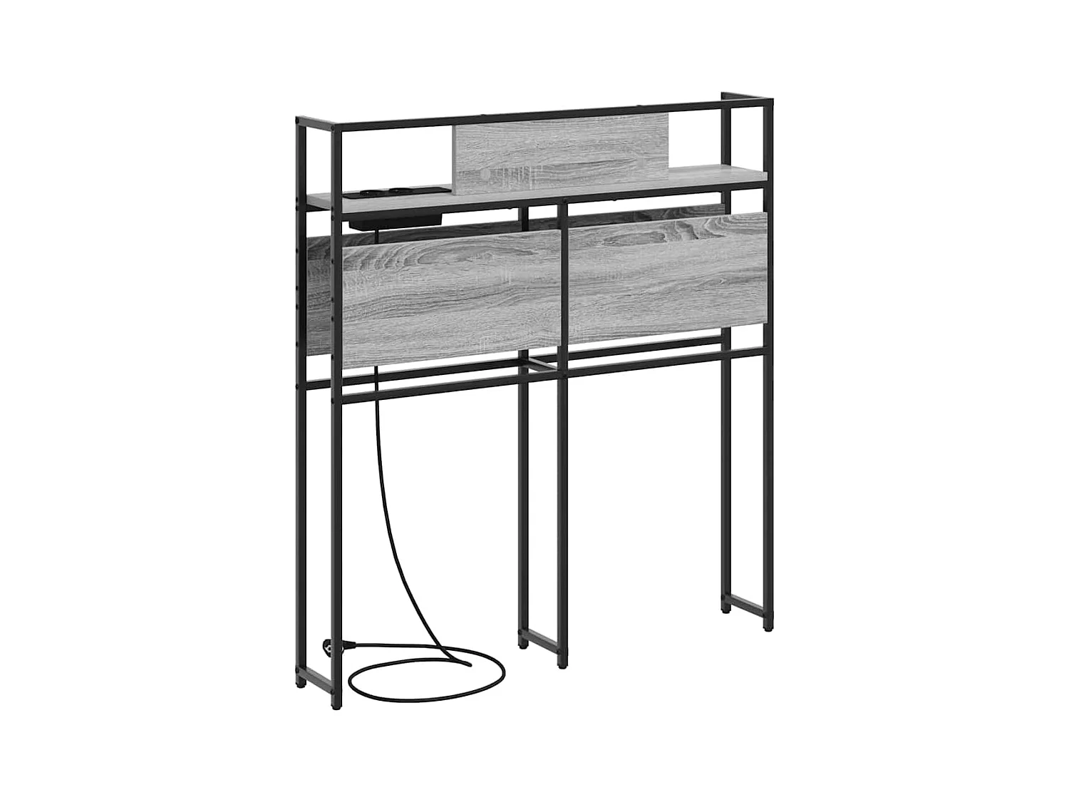 Tête de lit de rangement Sonoma gris 75 cm Bois d'ingénierie