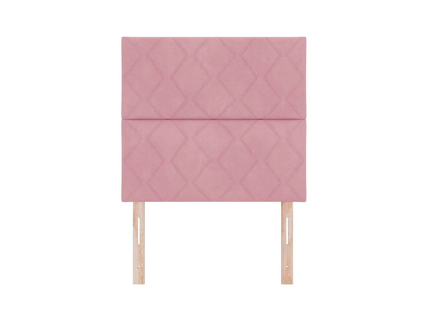 Tête de lit Montage mural Géométrique Rose 100 cm Velours