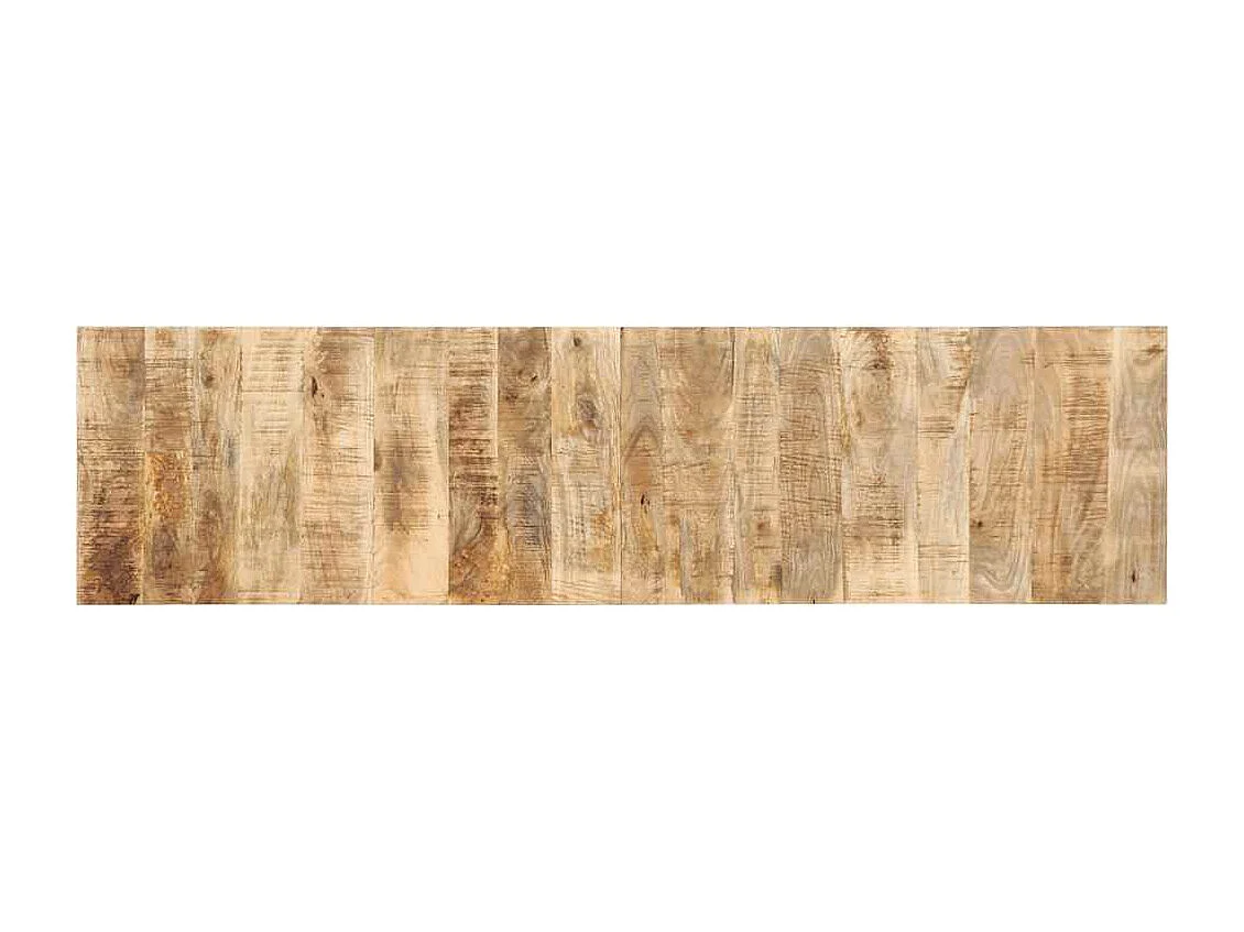 Cabecero de cama 200 cm madera maciza de mango rugoso