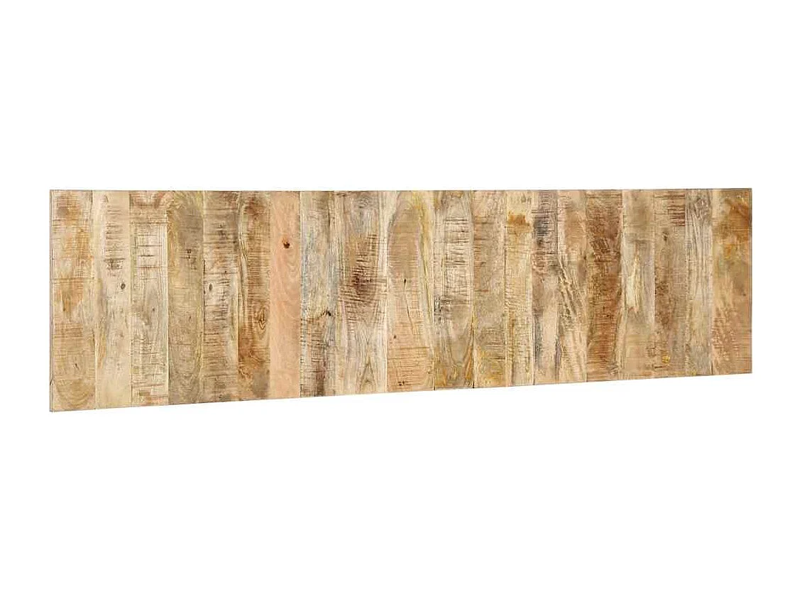 Cabecero de cama 200 cm madera maciza de mango rugoso