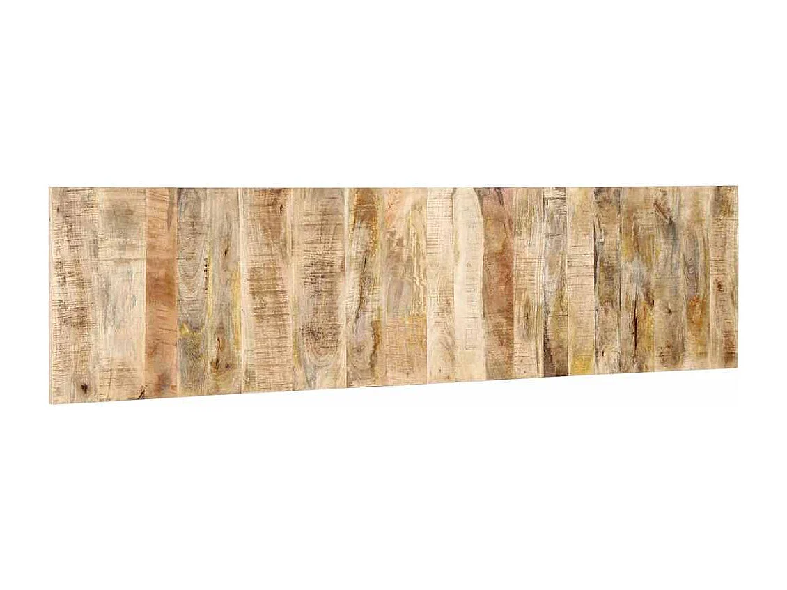 Cabecero de cama 200 cm madera maciza de mango rugoso