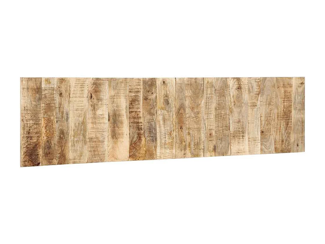 Cabecero de cama 200 cm madera maciza de mango rugoso