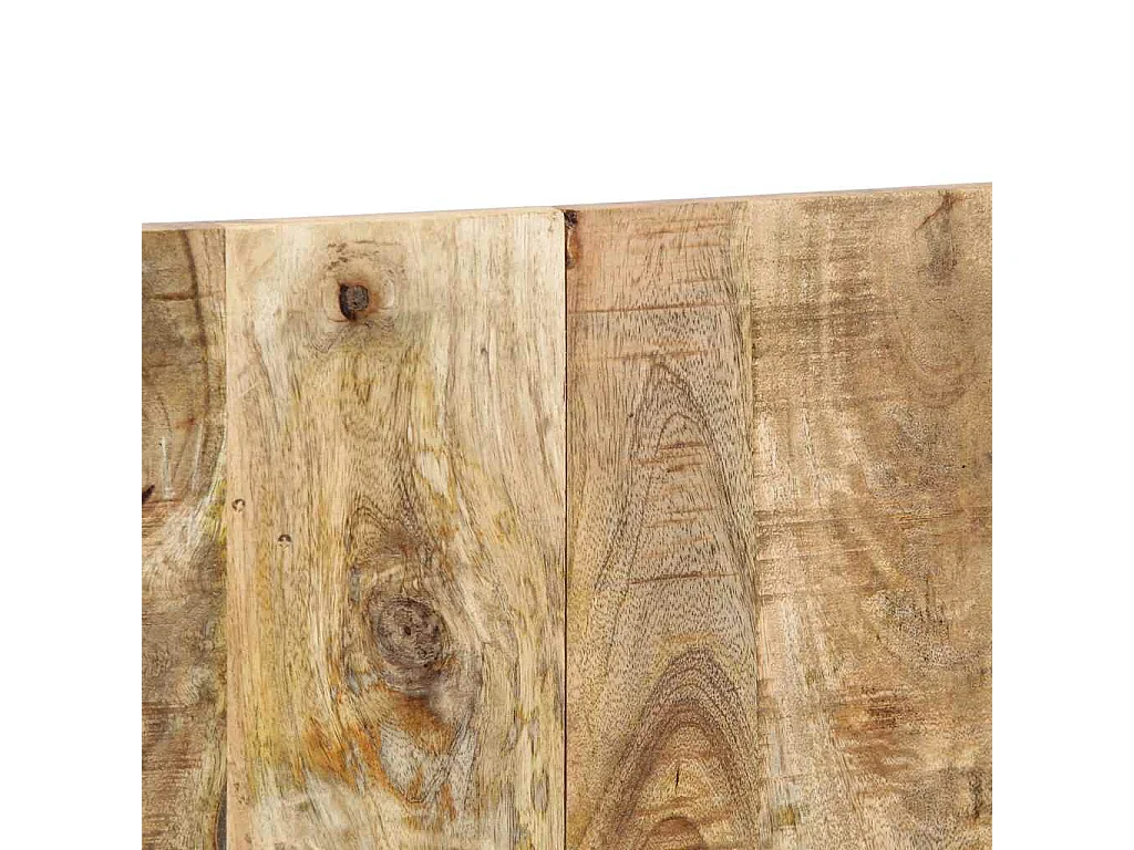 Cabecero de cama 200 cm madera maciza de mango rugoso
