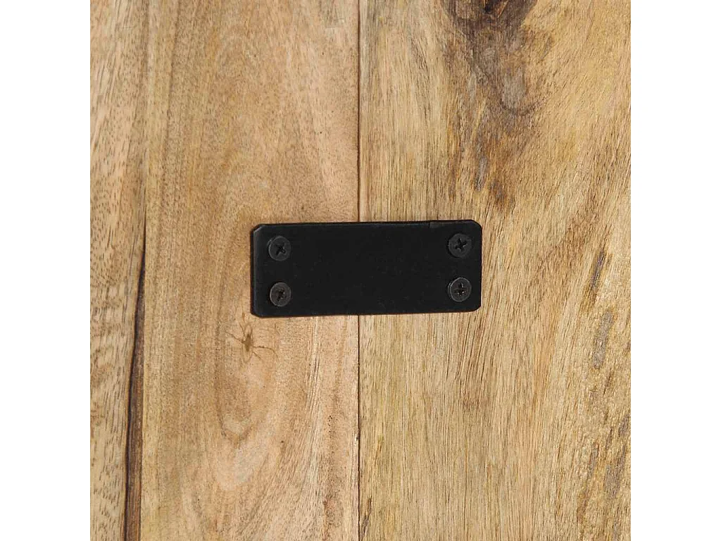 Cabecero de cama 200 cm madera maciza de mango rugoso