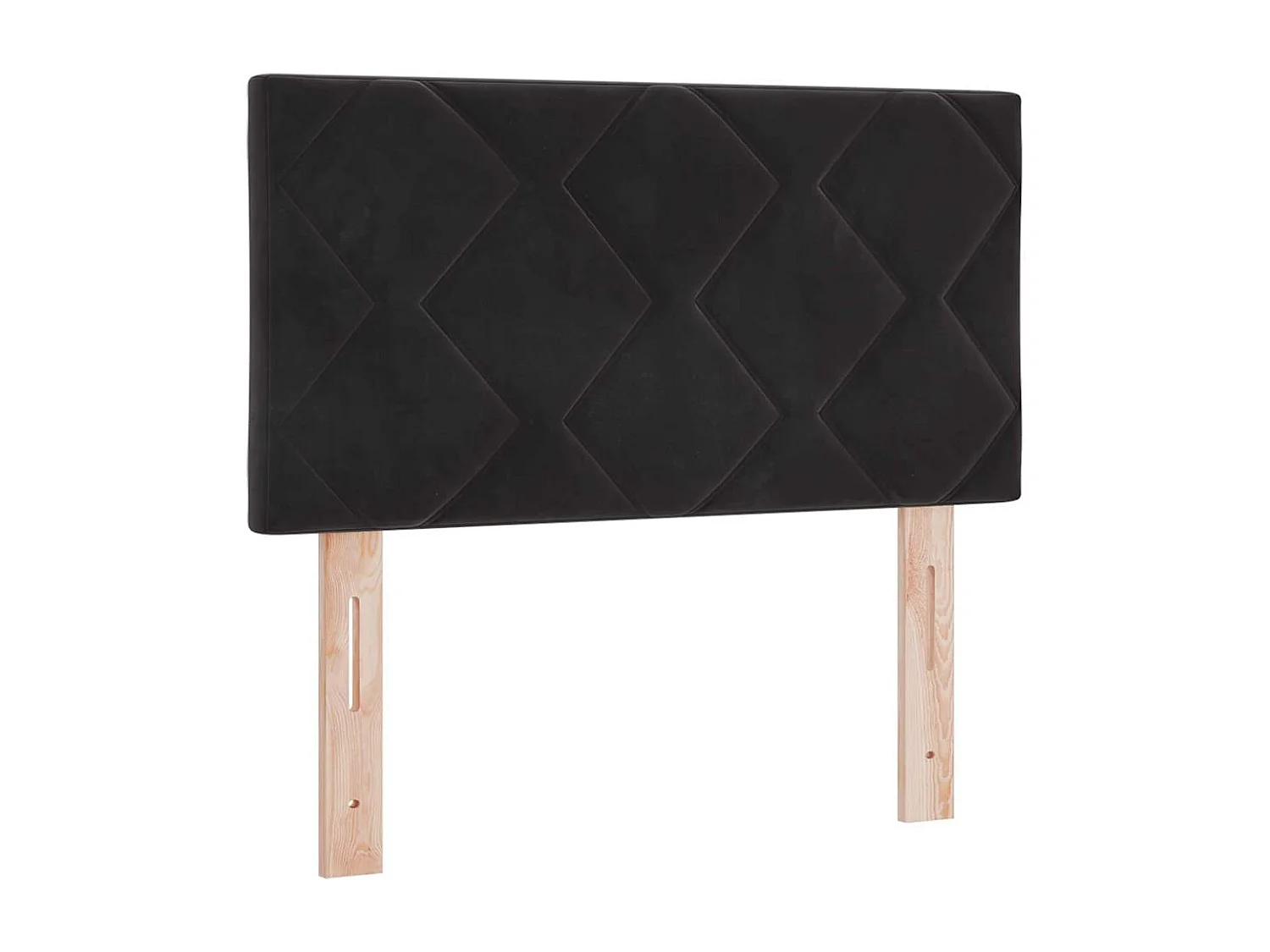 Tête de Lit LED avec des lumières à LED Noir 80 cm Velours