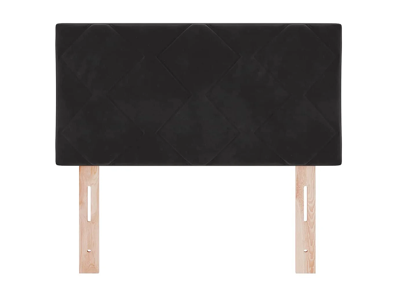 Tête de Lit LED avec des lumières à LED Noir 80 cm Velours