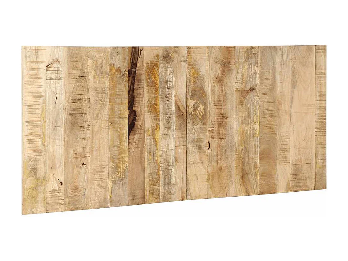 Tête de lit 180 cm bois de manguier brut massif