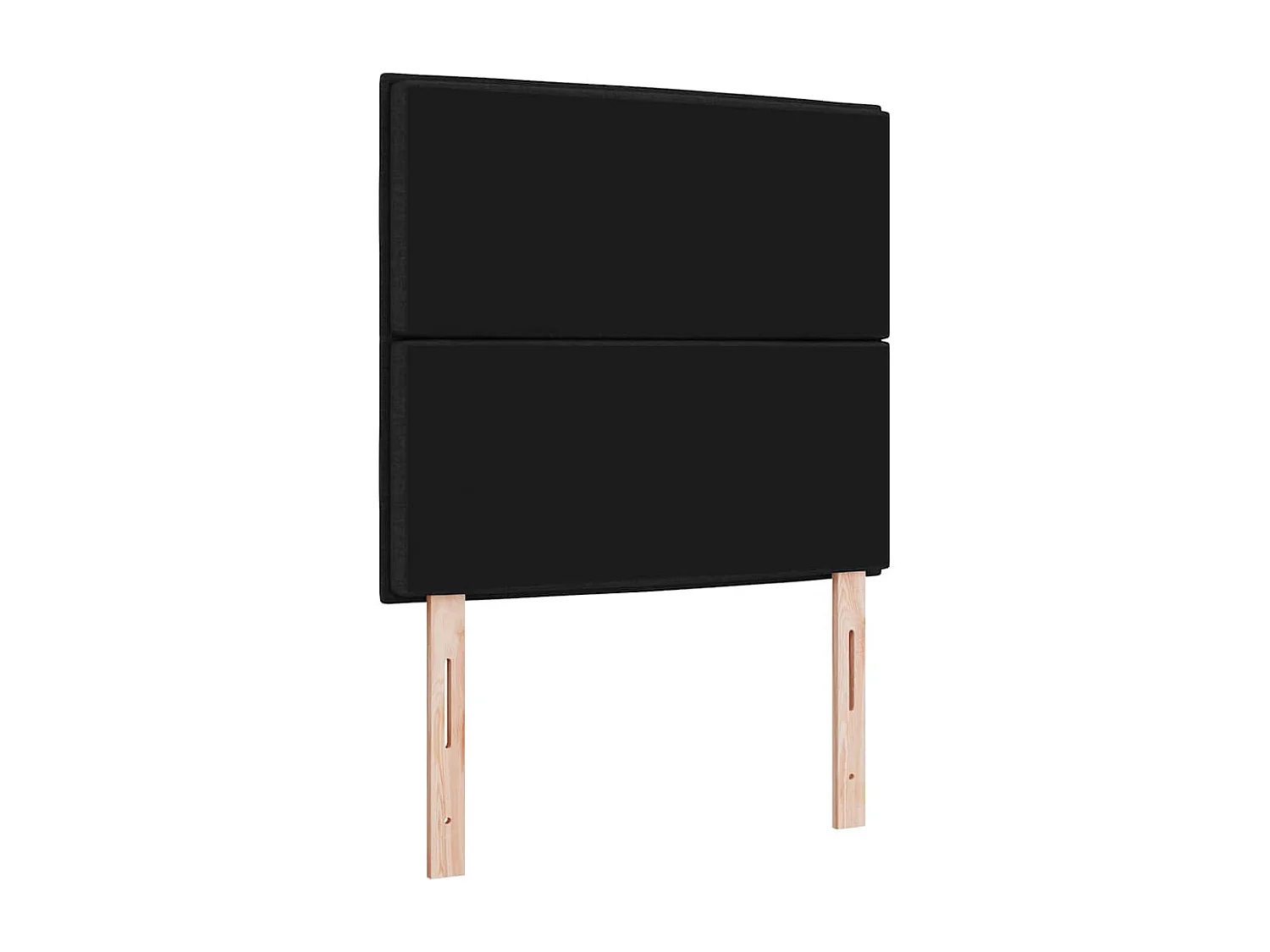 Tête de lit LED avec des lumières à LED Noir 90 cm tissu