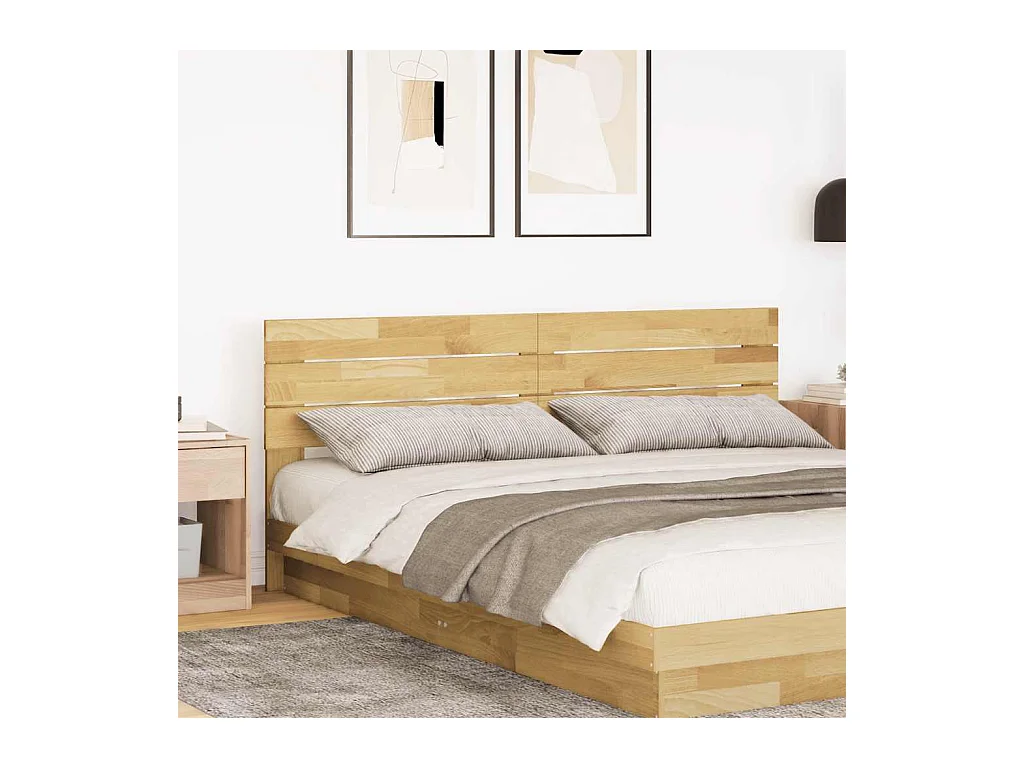 Tête de lit 200 cm bois massif de chêne
