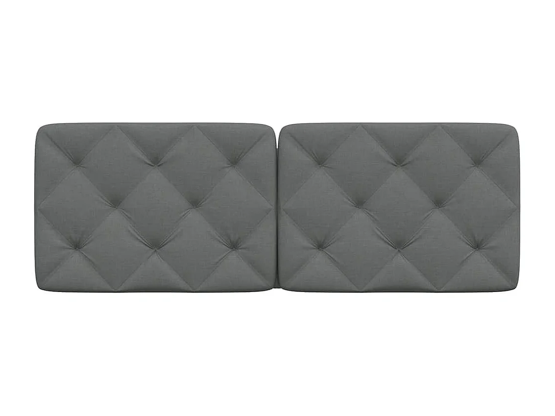 Tête de lit gris foncé 140 cm tissu
