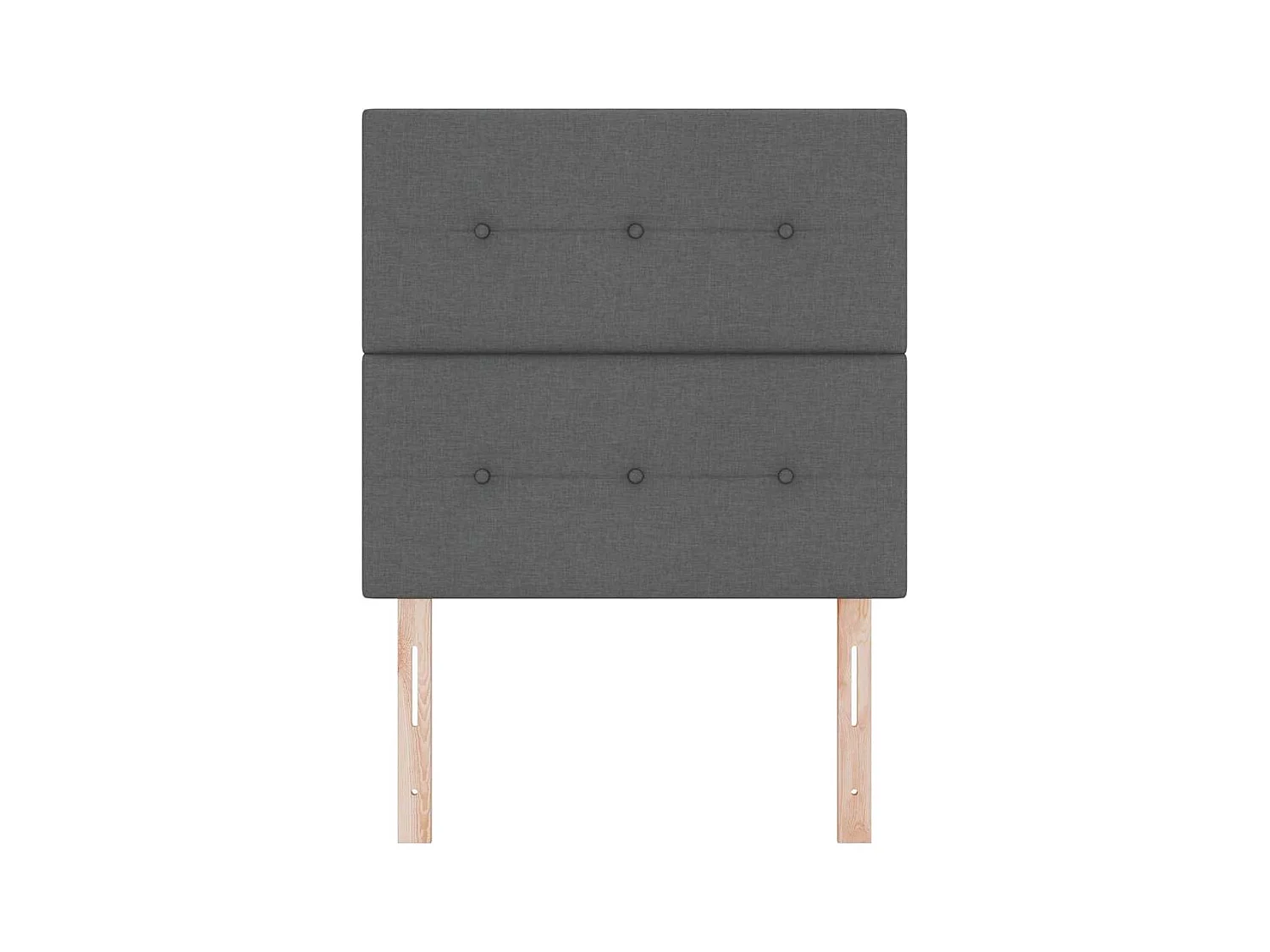 Tête de lit avec tête de lit Gris foncé 100 cm tissu