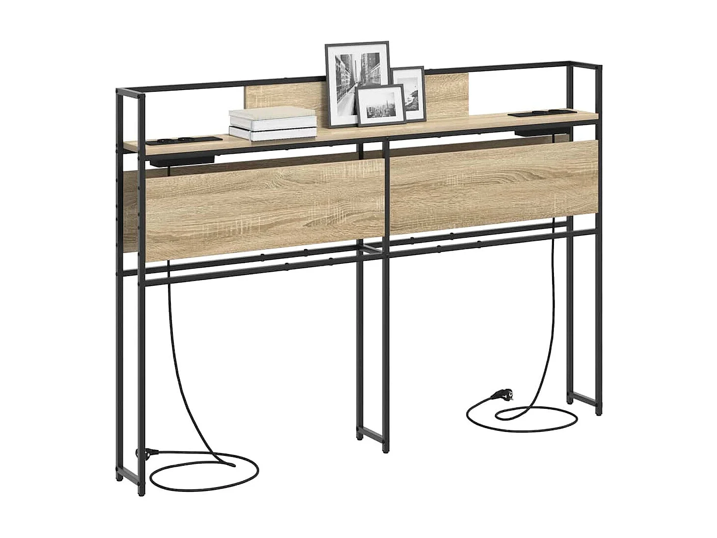 Tête de lit de rangement Chêne sonoma 160 cm Bois d'ingénierie