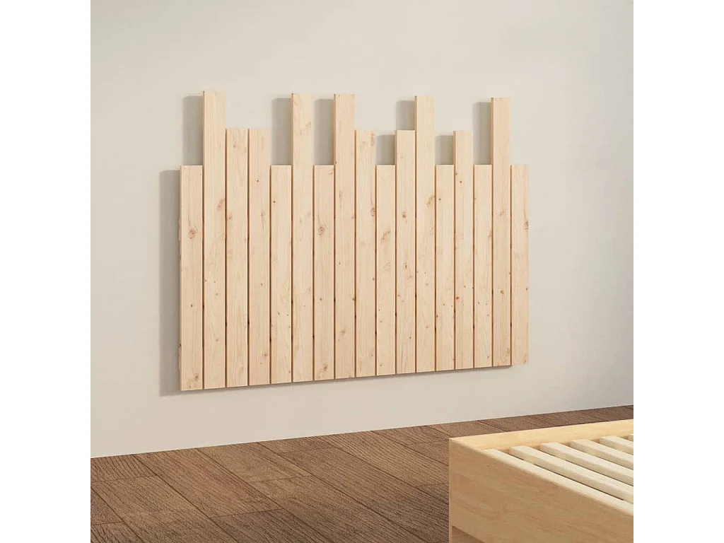 Tête de lit murale 108x3x80 cm Bois massif de pin