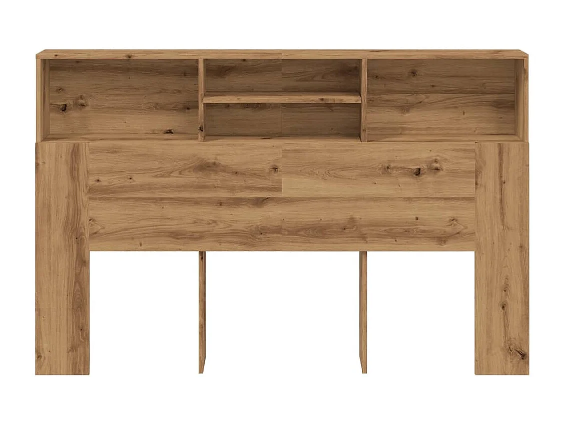 Armoire de tête de lit chêne artisanal 180x19x103,5 cm