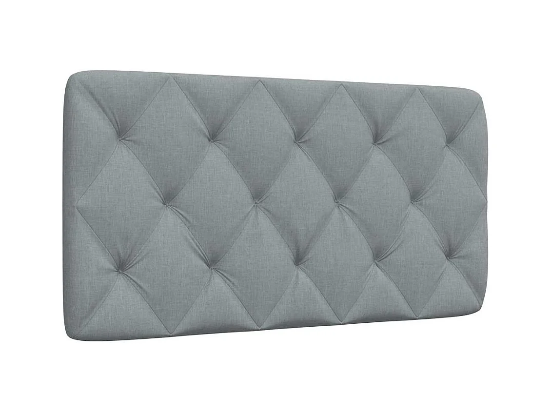 Tête de lit gris clair 100 cm tissu