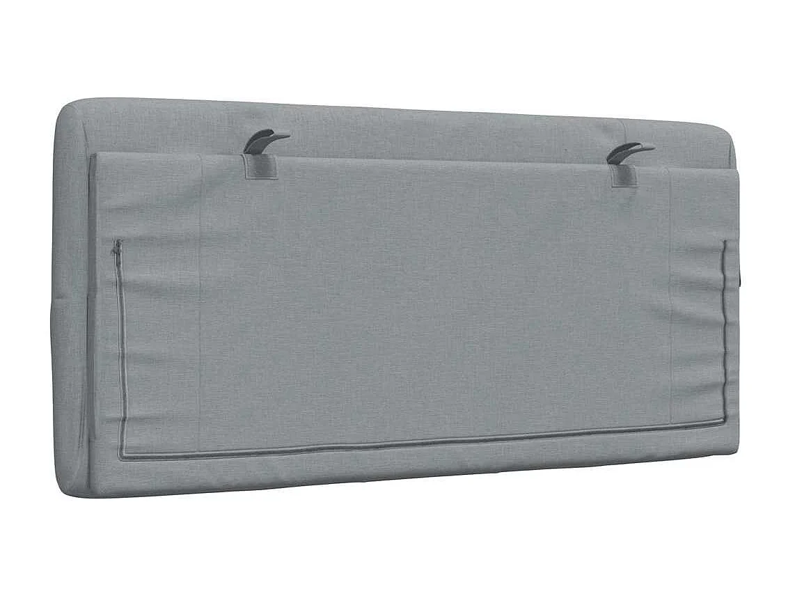 Tête de lit gris clair 100 cm tissu