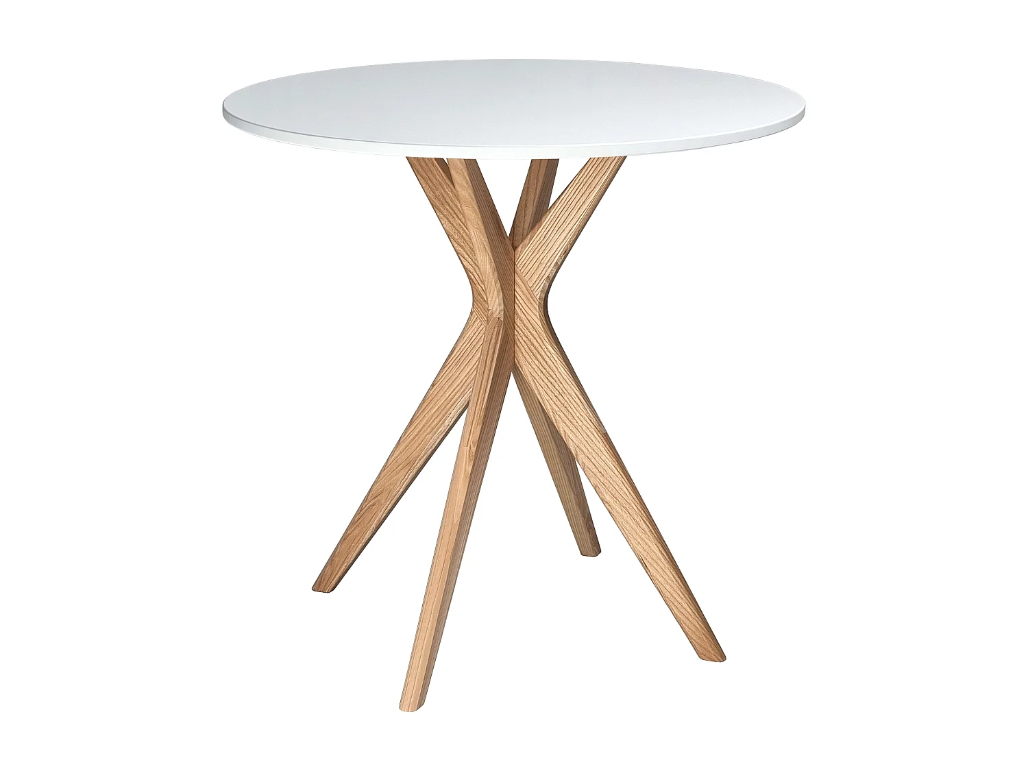 Runder Esstisch 70cm Jubi Weiß | Eschenbein