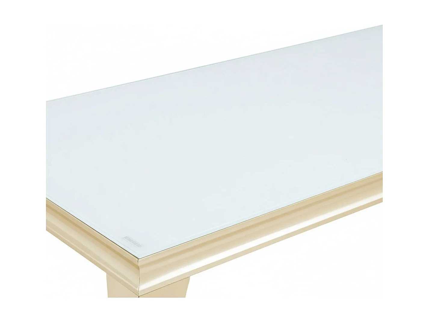 Table basse BAROQUE Gold 120x60x45 cm – Plateau blanc