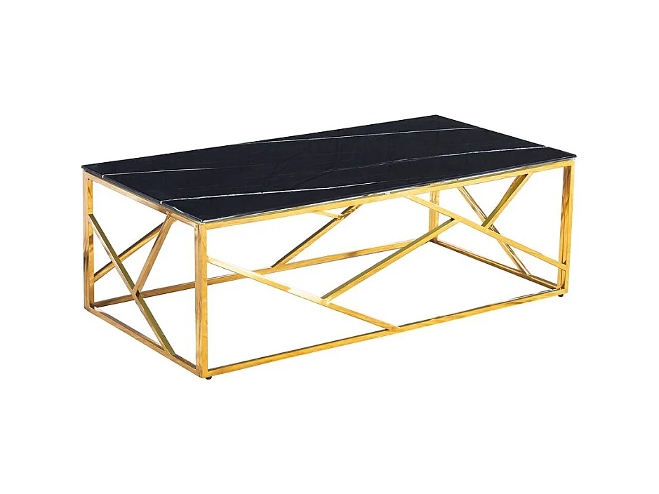 Table Basse GEOMAG Gold 120x60x45 cm