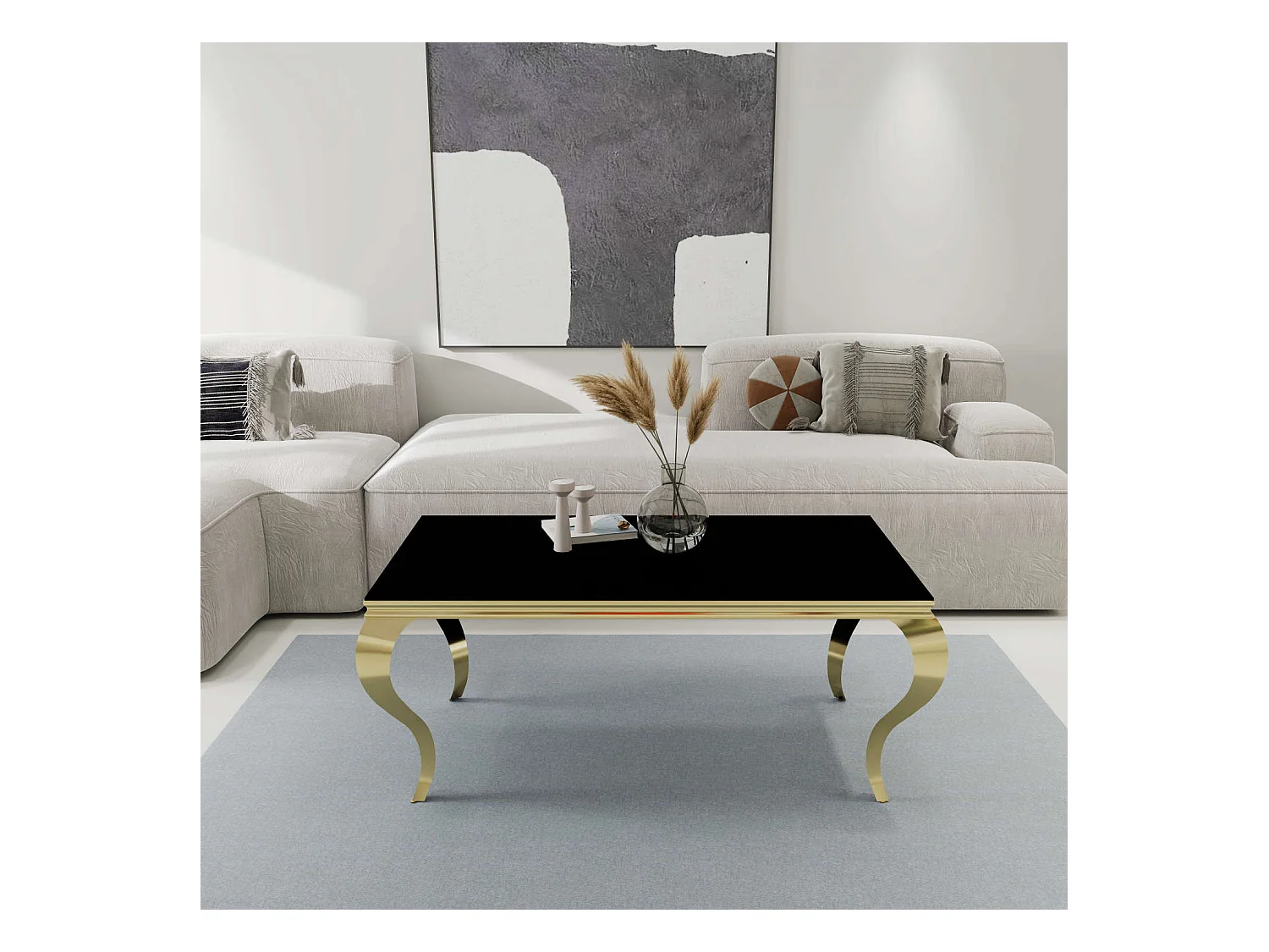 Table basse BAROQUE Gold 120x60x45 cm