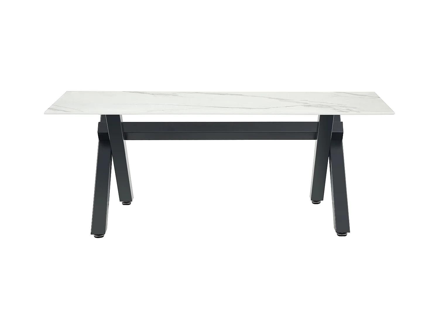 Table basse IXE Métal & Verre 120x60x45 cm