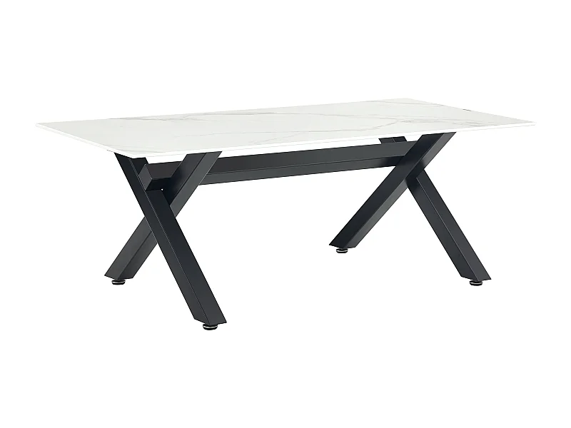 Table basse IXE Métal & Verre 120x60x45 cm