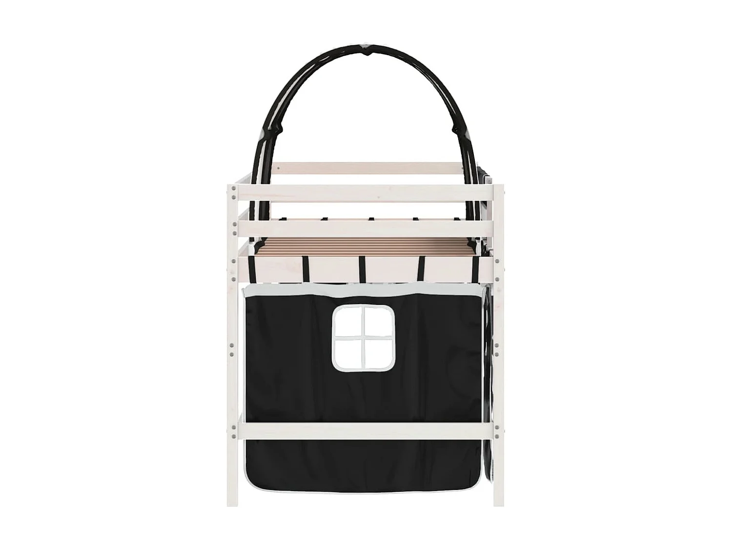 Lit simple-Lit mezzanine enfants avec tunnel sans matelas 80x200 cm