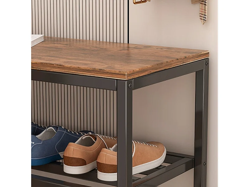 SCHUHREGAL SCHUHE REGAL SCHWARZ FLURREGAL INDUSTRIELLER STÄNDER