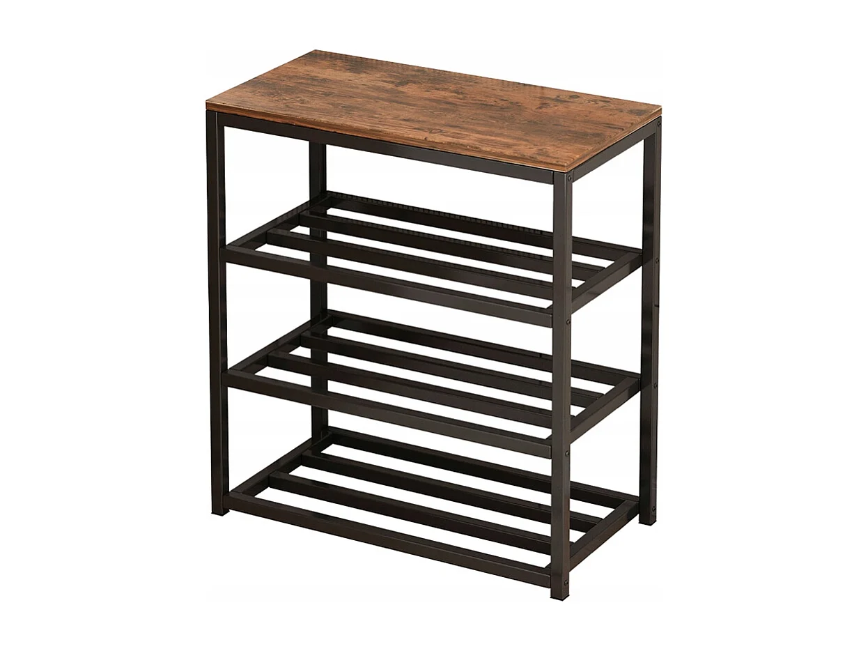 SCHUHREGAL SCHUHE REGAL SCHWARZ FLURREGAL INDUSTRIELLER STÄNDER