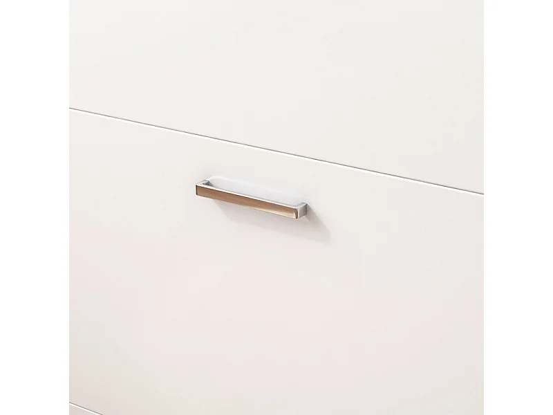 ARMOIRE À CHAUSSURES BLANCHE PLACARD À CHAUSSURES COMMODE LOFT MODERNE 60 CM