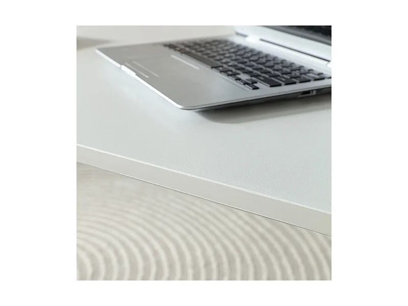 Biurko elektryczne podnoszone białe 140 cm regulowane nowoczesne 72-118 cm loft