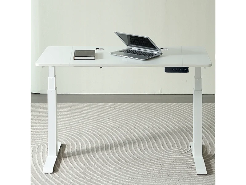 Escritorio eléctrico elevable blanco 140 cm ajustable MODERNO 72-118 cm LOFT