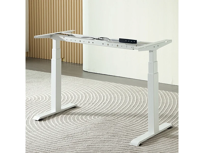 Escritorio eléctrico elevable blanco 140 cm ajustable MODERNO 72-118 cm LOFT