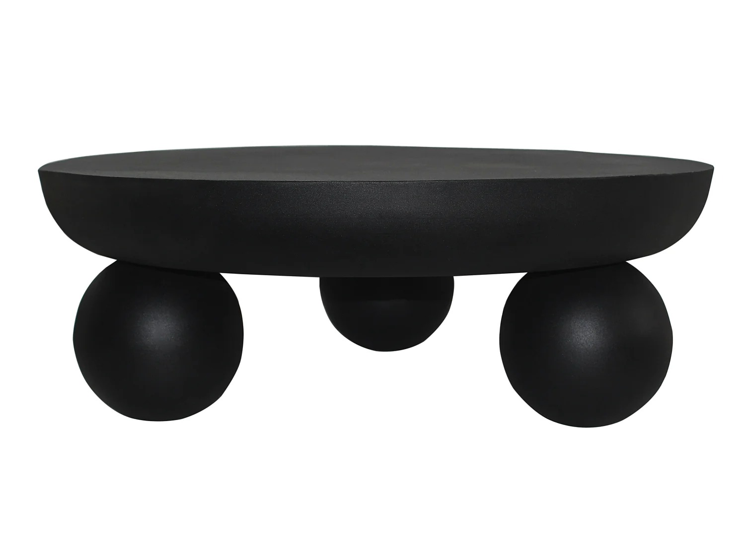 Table basse en métal - Noir - SILIDA