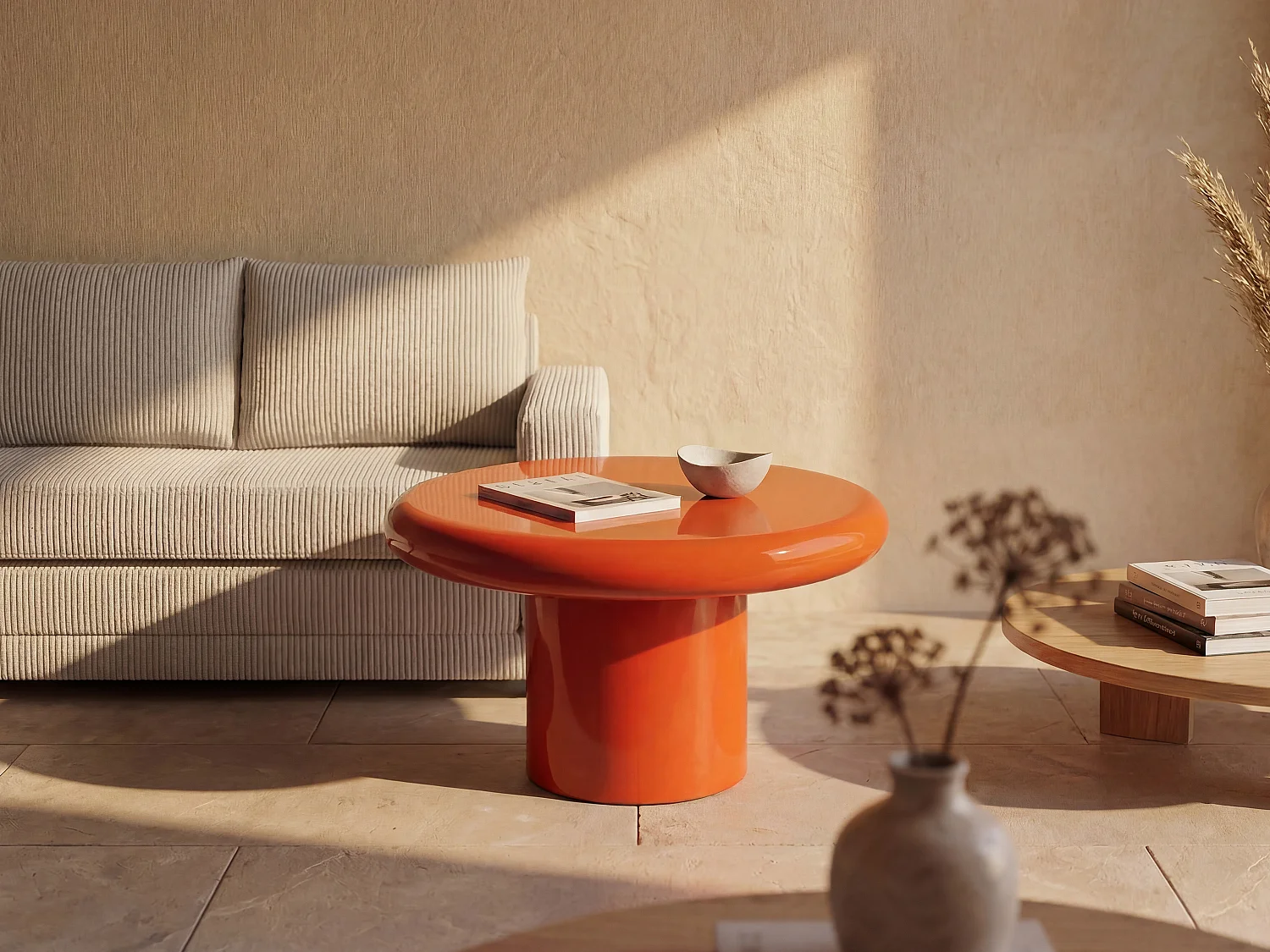 Table basse en métal - Orange - GAVYKA