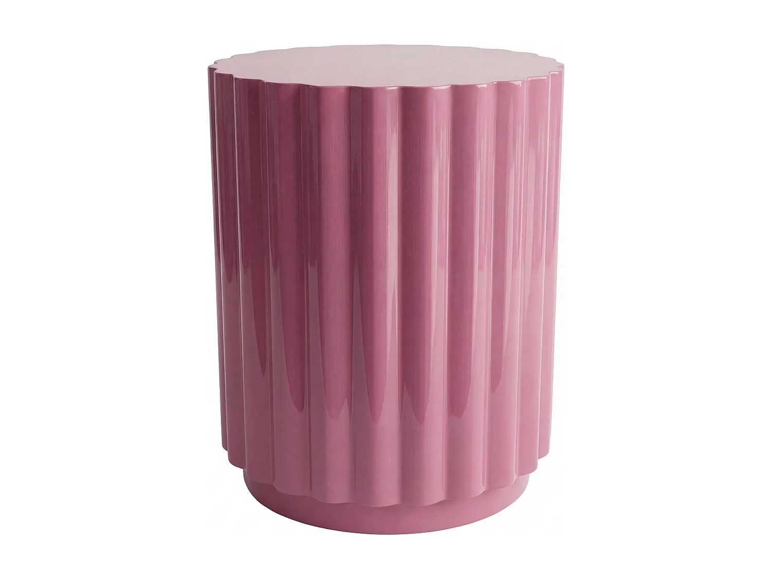 Table d'appoint en métal - Rose framboise - LIMALORA