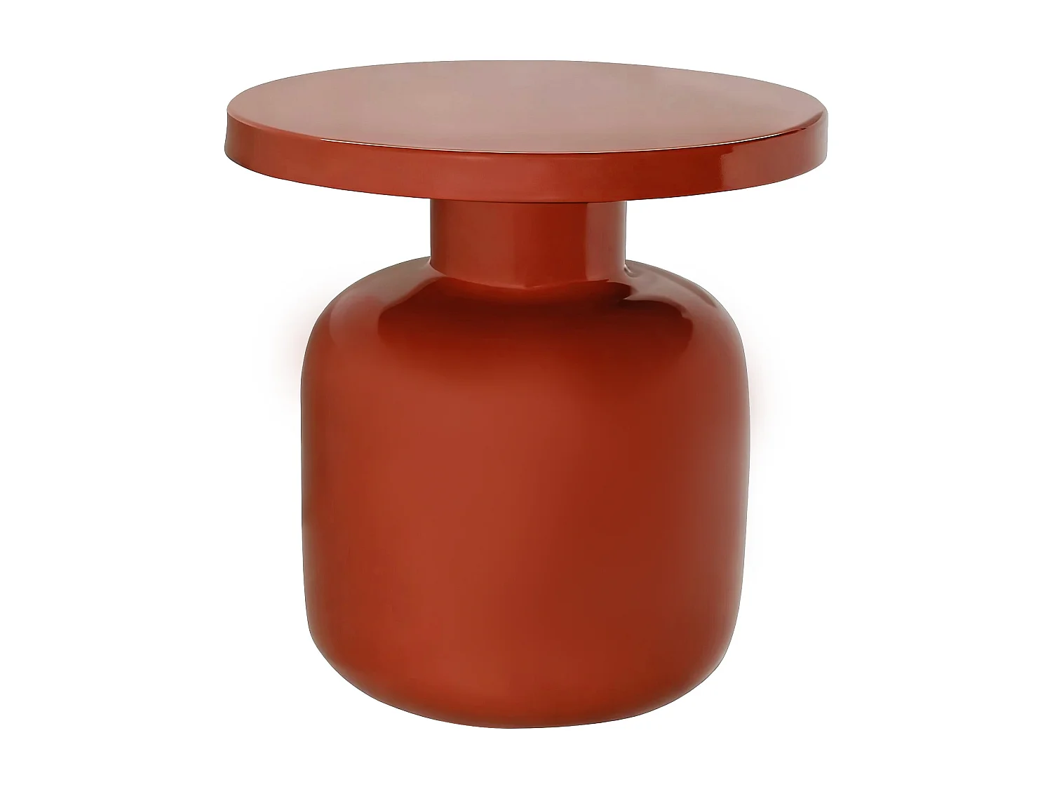 Table d'appoint en métal - Terracotta - KERAFI