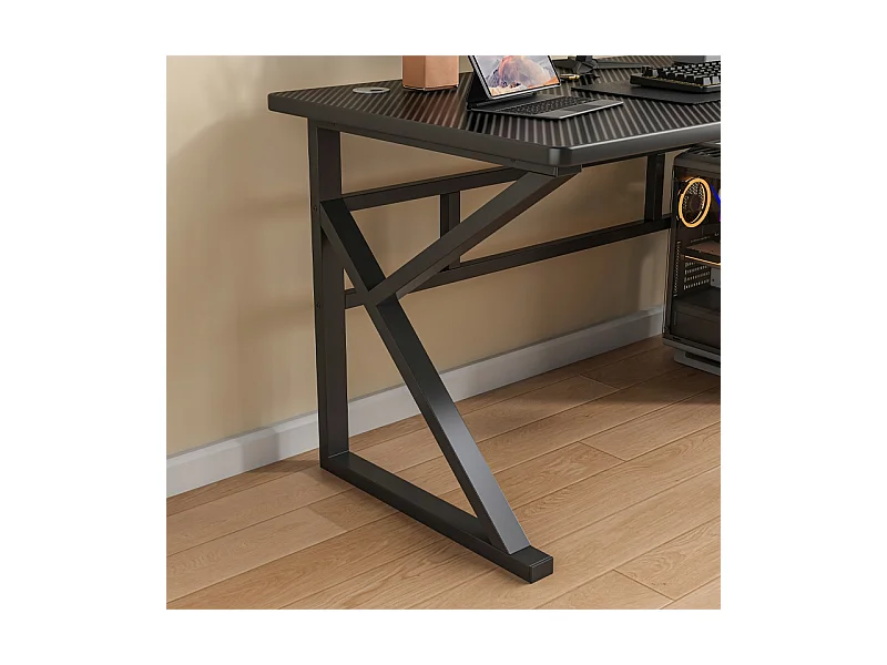 MESA DE JUEGO PARA GAMER MODERNO INFORMÁTICA NEGRA 120 CM