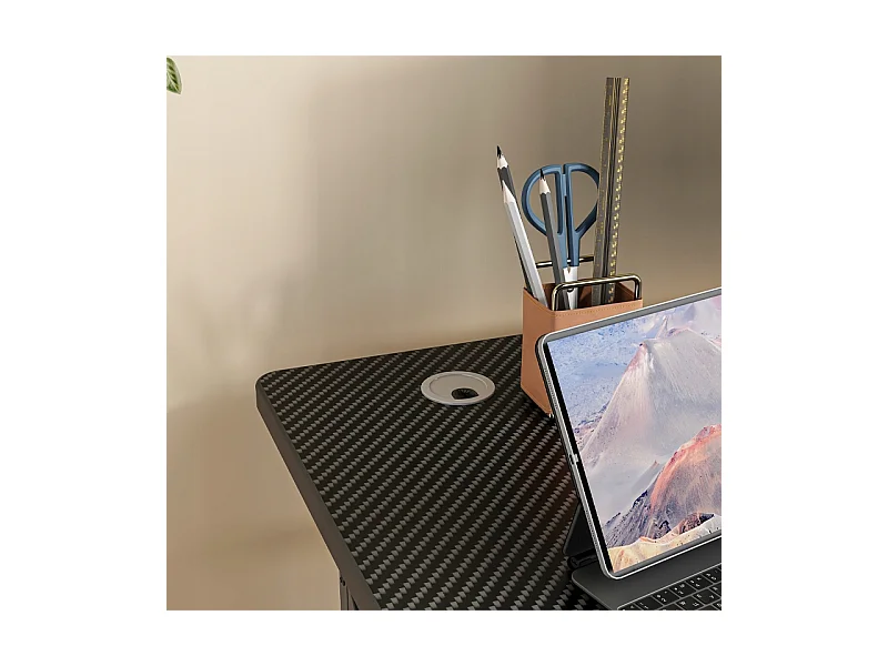 MESA DE JUEGO PARA GAMER MODERNO INFORMÁTICA NEGRA 120 CM