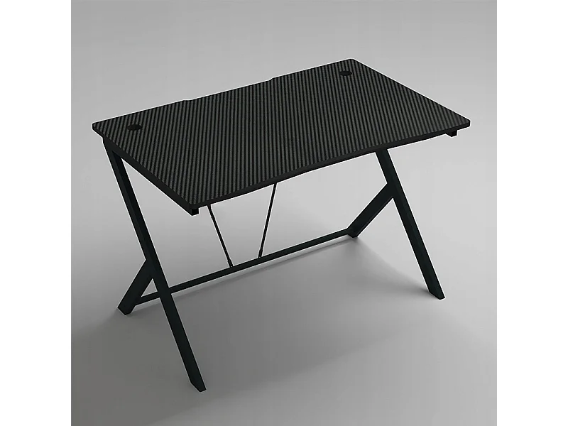 MESA DE COMPUTADOR MODERNA PRETA CARBONO 100 CM