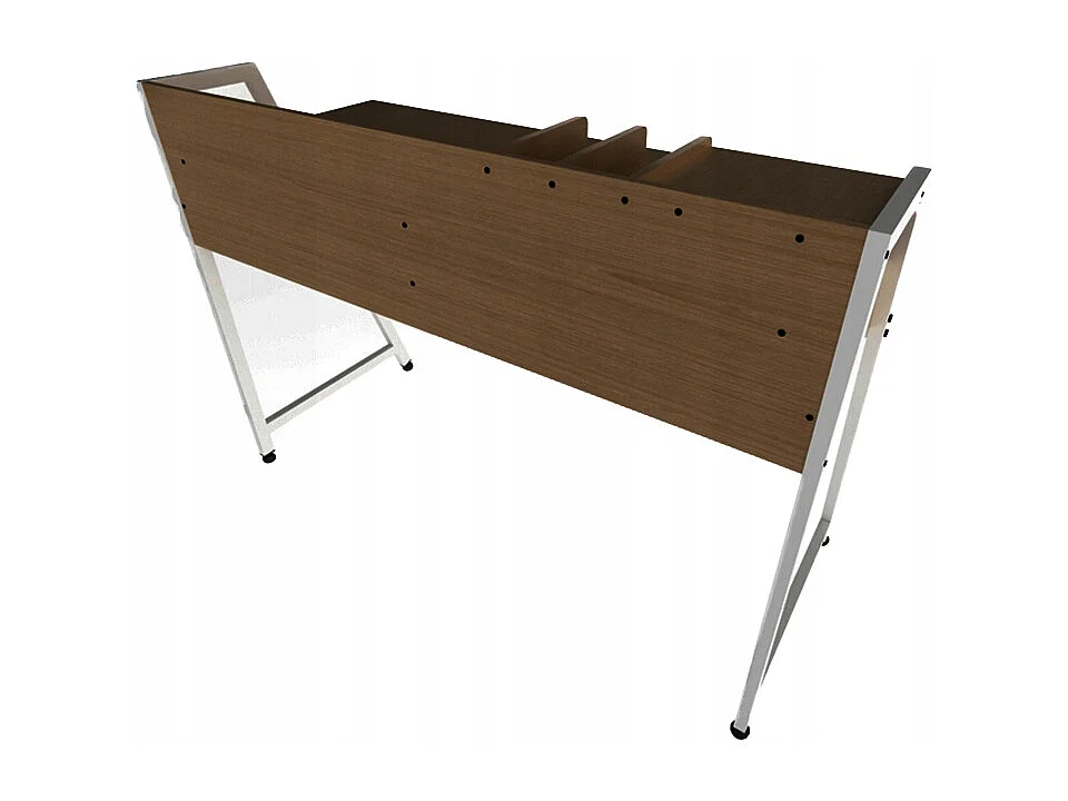 SCrivania moderna con cassetti e scomparti in faggio scuro PREMIUM 100 CM