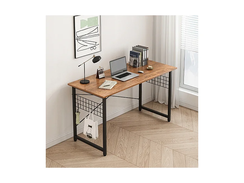 COMPUTERBUREAU INDUSTRIEEL SCHOOL RUSTIEK LOFT BRUIN MET HAKEN