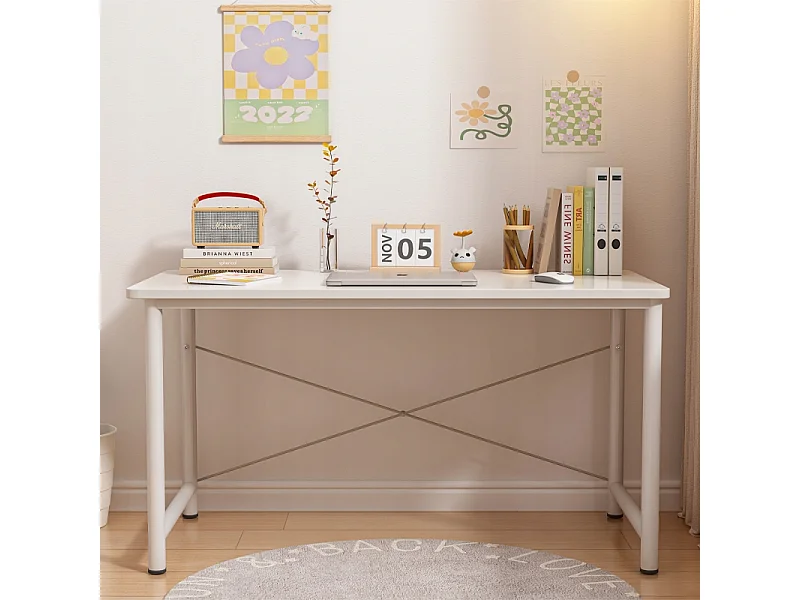Biurko komputerowe młodzieżowe stolik białe nowoczesne duże 100 cm