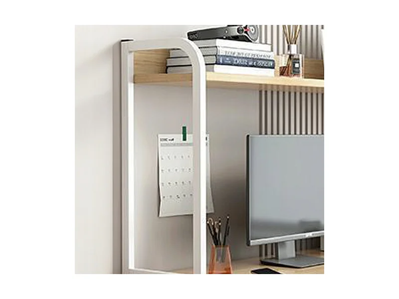 Biurko komputerowe jasny dąb laptop stolik gamingowe nowoczesne 120 cm