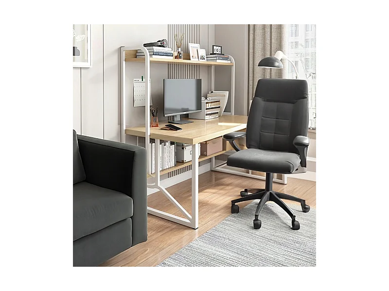 Biurko komputerowe jasny dąb laptop stolik gamingowe nowoczesne 120 cm