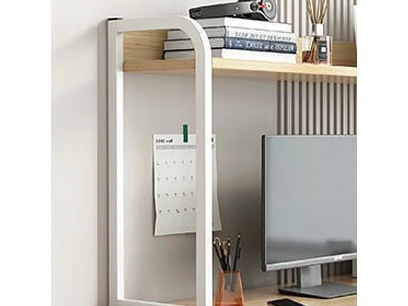 Biurko komputerowe jasny dąb laptop stolik gamingowe nowoczesne 120 cm