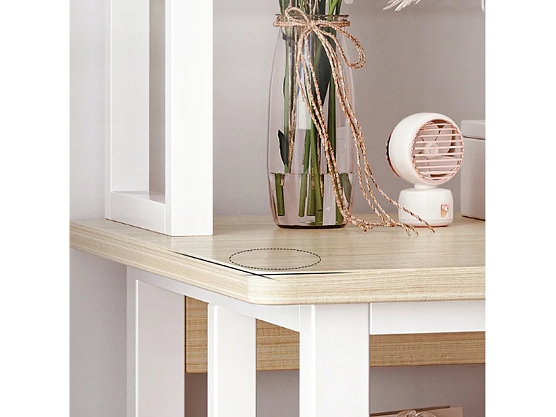 Biurko komputerowe jasny dąb laptop stolik gamingowe nowoczesne 120 cm